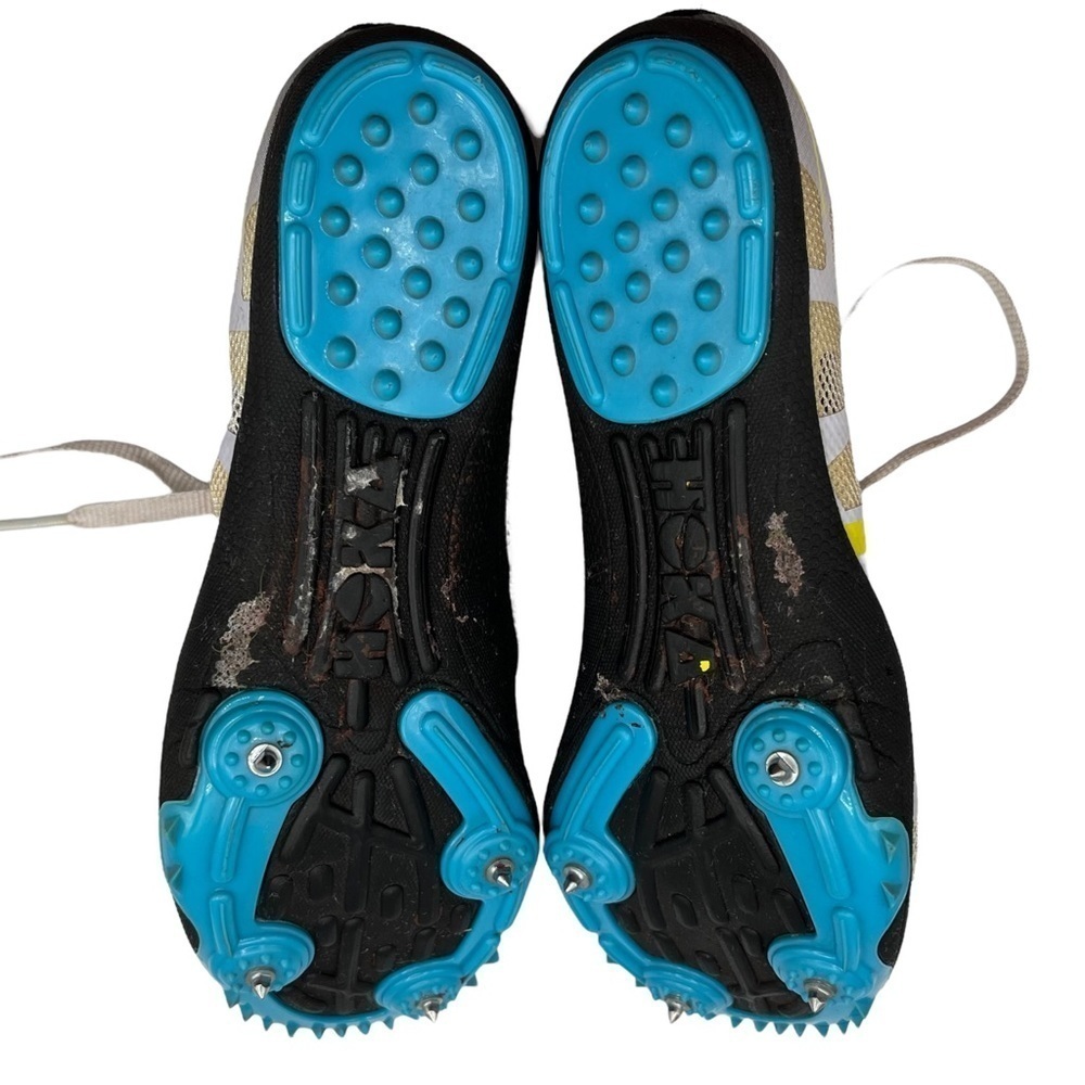 Hoka One One Rocket LD Track Spikes Women's 8 White Racing Distance Shoes - Picture 10 of 13